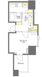 プライムメゾン初台 1108 間取り図