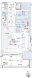 エステムプラザ品川大崎駅前レジデンシャル 1106 間取り図