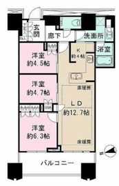 富久クロスコンフォートタワー(Tomihisa Cross)  18階 間取り図