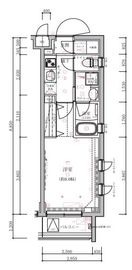 クレイシア祐天寺 4階 間取り図