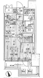 インプレストコア四谷坂町 5階 間取り図