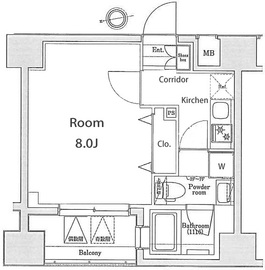 マスターマインド十番 6階 間取り図