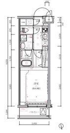 クレイシア祐天寺 2階 間取り図