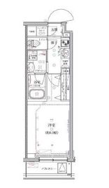 クレイシア祐天寺 2階 間取り図