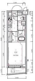 クレイシア祐天寺 2階 間取り図