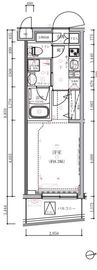 クレイシア祐天寺 1階 間取り図