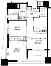 パークキューブ市ヶ谷 901 間取り図