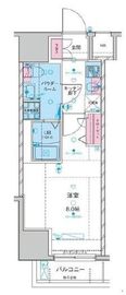 ジェノヴィア浅草駅前スカイガーデン 7階 間取り図