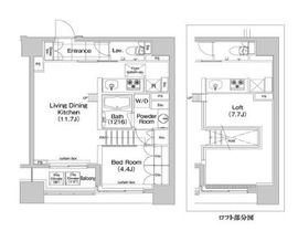 コンフォリア新川 801 間取り図