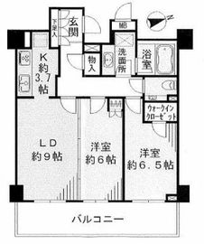 グレンパーク駒場 9階 間取り図