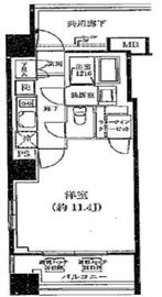 クレヴィア恵比寿 3階 間取り図