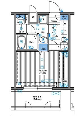 グランド・ガーラ三田 8階 間取り図