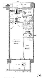 リビオ新宿ザ・レジデンス 3階 間取り図