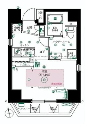 フェルクルールプレスト文京湯島 303 間取り図