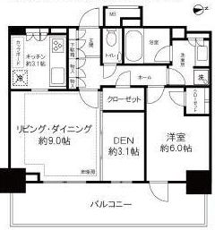 パークタワー西新宿エムズポート 5階 間取り図