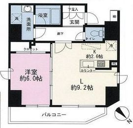 クレイシア五反田駅前 1302 間取り図