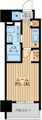 ダフィット門前仲町 303 間取り図