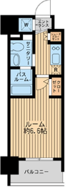 ダフィット門前仲町 303 間取り図