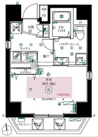 フェルクルールプレスト文京湯島 1202 間取り図