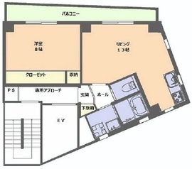 HakusanHDC Flat 501 間取り図