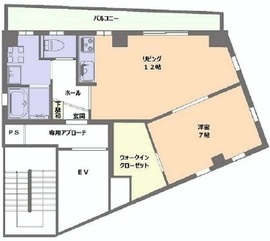 HakusanHDC Flat 701 間取り図