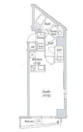 メイクスデザイン西麻布 602 間取り図