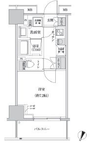 パークハビオ渋谷本町レジデンス 610 間取り図