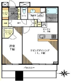 ワールドシティタワーズ キャピタルタワー 8階 間取り図