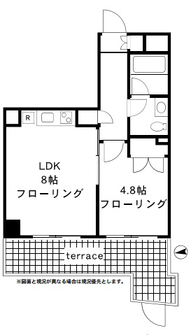 四谷デュープレックスD-R 2階 間取り図