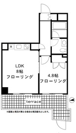 四谷デュープレックスD-R 2階 間取り図