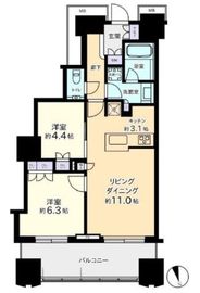 富久クロスコンフォートタワー(Tomihisa Cross)  17階 間取り図