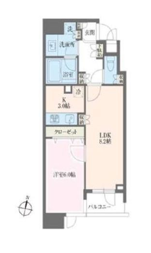 HF白金高輪レジデンス 405 間取り図