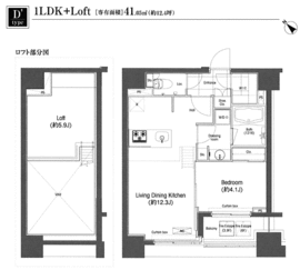 コンフォリア新川 901 間取り図