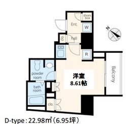 ボルト渋谷松濤レジデンス 5階 間取り図