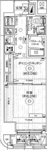 エステムプラザ日本橋レジェンド 7階 間取り図