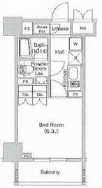 コンフォリア文京春日 305 間取り図