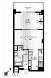 グラマシー恵比寿 512 間取り図