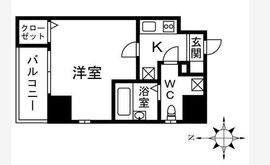 アジールコート中野坂上 602 間取り図