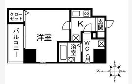 アジールコート中野坂上 802 間取り図