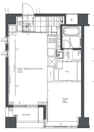 BPRレジデンス人形町 201 間取り図