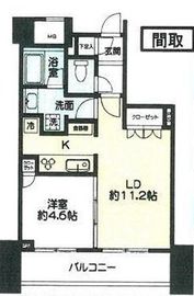 ピアース高田馬場 5階 間取り図