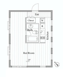 ルクレ南青山 304 間取り図