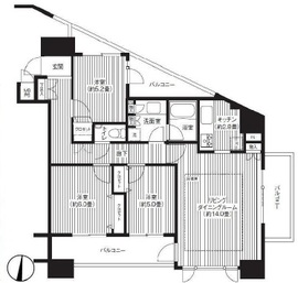 HF白金高輪レジデンス 301 間取り図