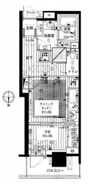 コスモポリス品川 16階 間取り図