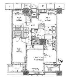 ザ・東京タワーズ シータワー 39階 間取り図