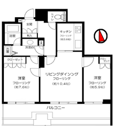 パークハウス芝タワー 3階 間取り図