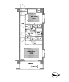 コンフォリア下落合 301 間取り図