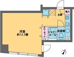 カスタリア水天宮 4F1 間取り図