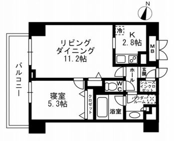 パークフラッツ学芸大学 509 間取り図