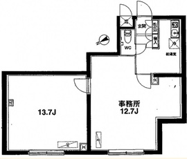 コンフォリア麻布台 105 間取り図